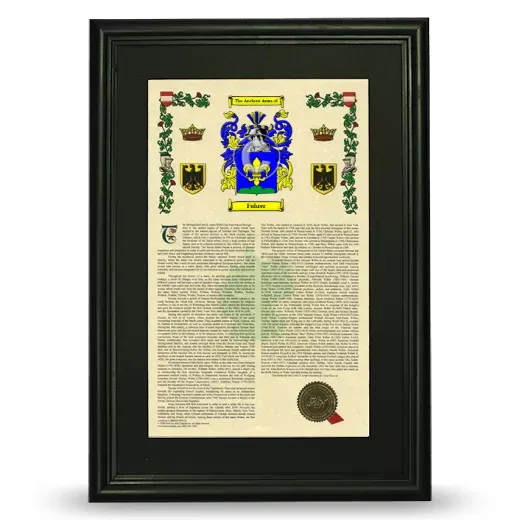Fuhrer Deluxe Armorial Framed - Black