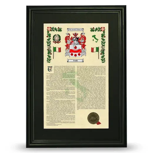 Fuski Deluxe Armorial Framed - Black