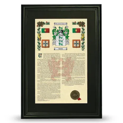 Gassia Deluxe Armorial Framed - Black