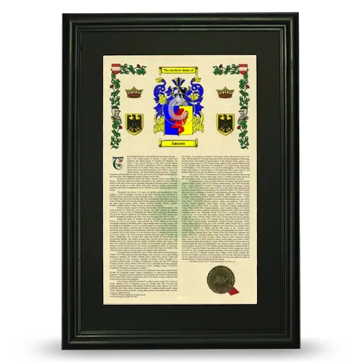 Gauser Deluxe Armorial Framed - Black