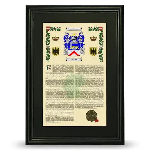 Gehring Deluxe Armorial Framed - Black