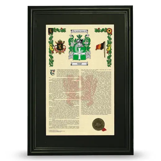 Gend Deluxe Armorial Framed - Black