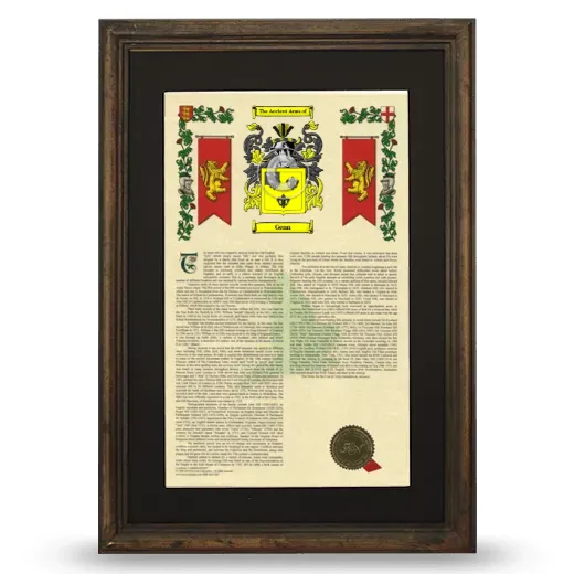 Genn Deluxe Armorial Framed - Brown