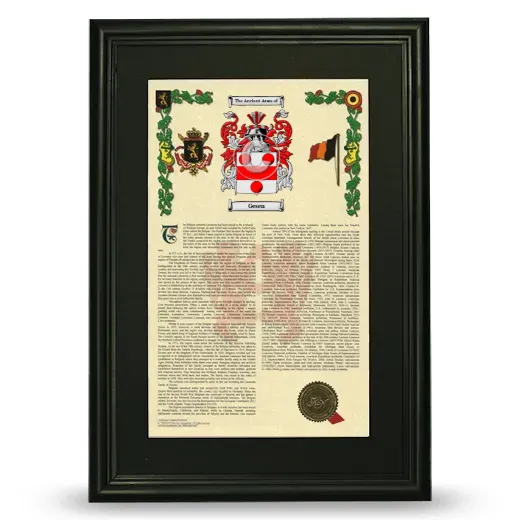 Gesen Deluxe Armorial Framed - Black