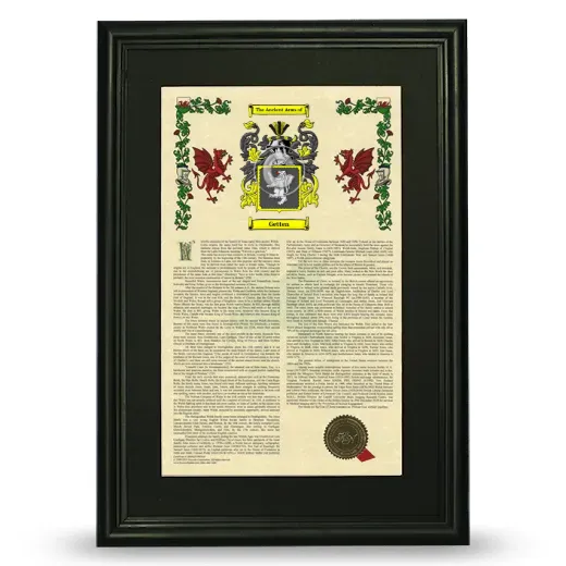 Getten Deluxe Armorial Framed - Black