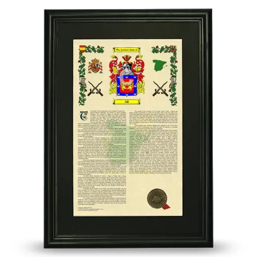 Gil Deluxe Armorial Framed - Black