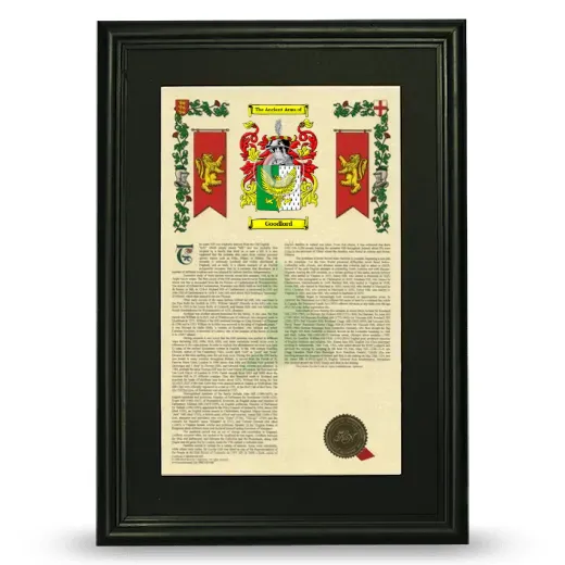 Goodlord Deluxe Armorial Framed - Black