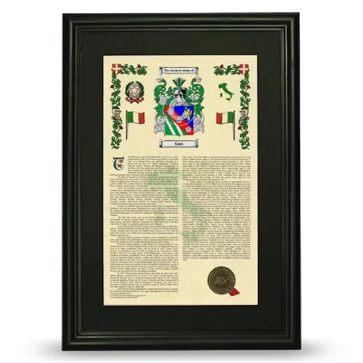 Gori Deluxe Armorial Framed - Black
