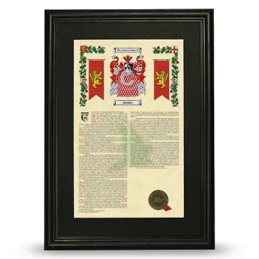 Gresley Deluxe Armorial Framed - Black