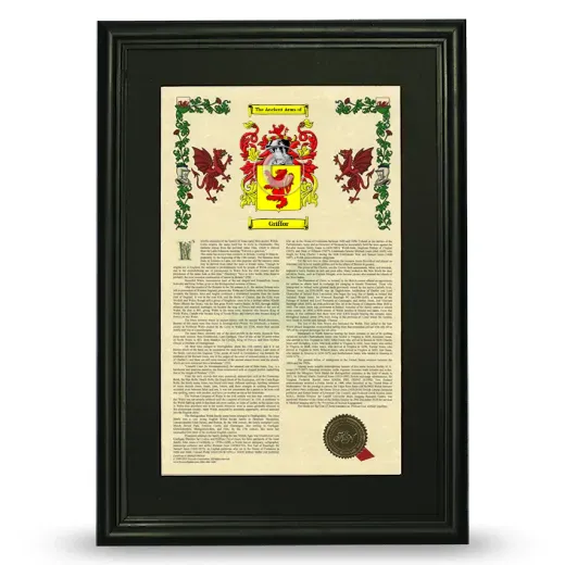 Griffor Deluxe Armorial Framed - Black