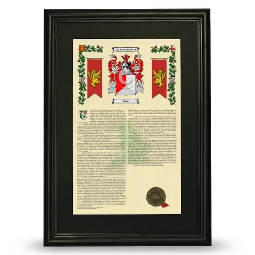 Grue Deluxe Armorial Framed - Black