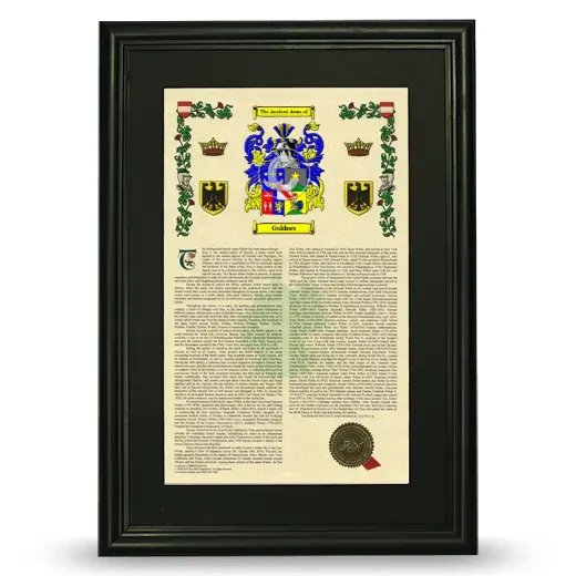 Guldner Deluxe Armorial Framed - Black