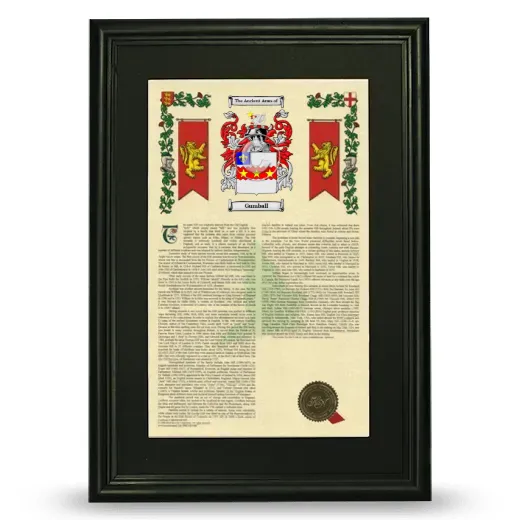 Gumball Deluxe Armorial Framed - Black
