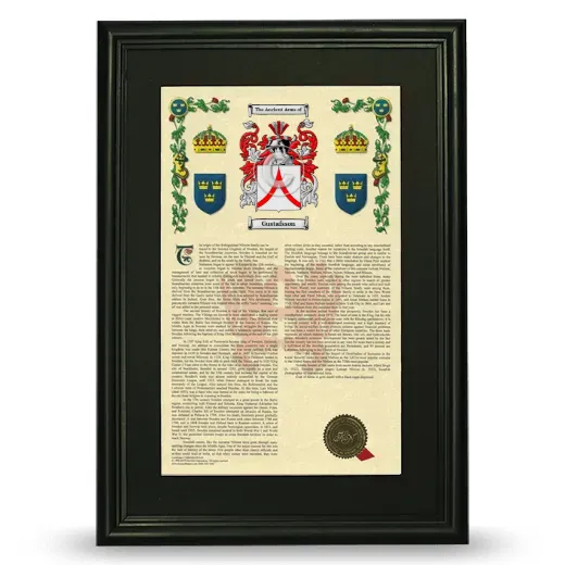 Gustafsson Deluxe Armorial Framed - Black