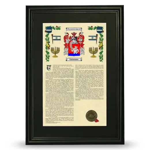 Gutterman Deluxe Armorial Framed - Black