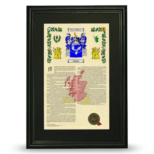 Gypson Deluxe Armorial Framed - Black