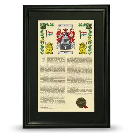 Haag Deluxe Armorial Framed - Black