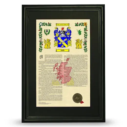 Haffy Deluxe Armorial Framed - Black