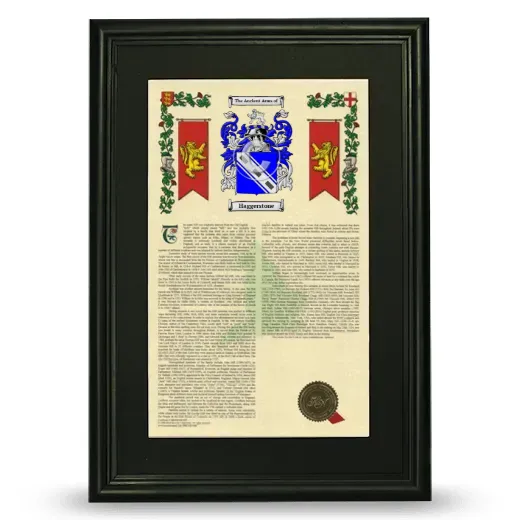 Haggerstone Deluxe Armorial Framed - Black