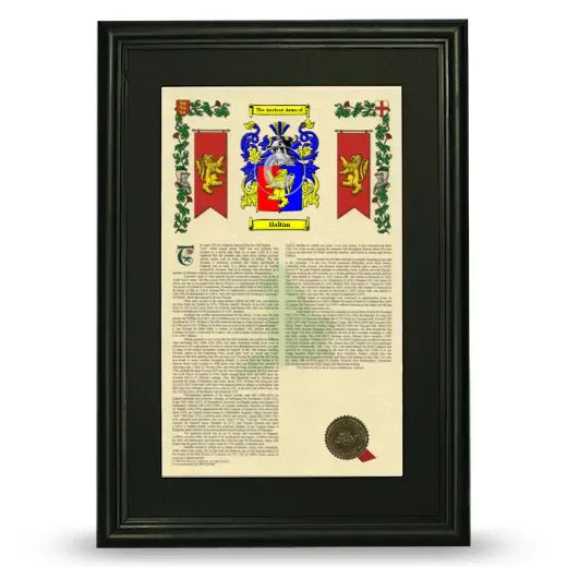 Haltim Deluxe Armorial Framed - Black