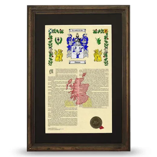 Hanno Deluxe Armorial Framed - Brown