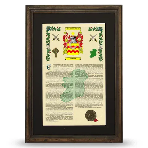 Harkins Deluxe Armorial Framed - Brown