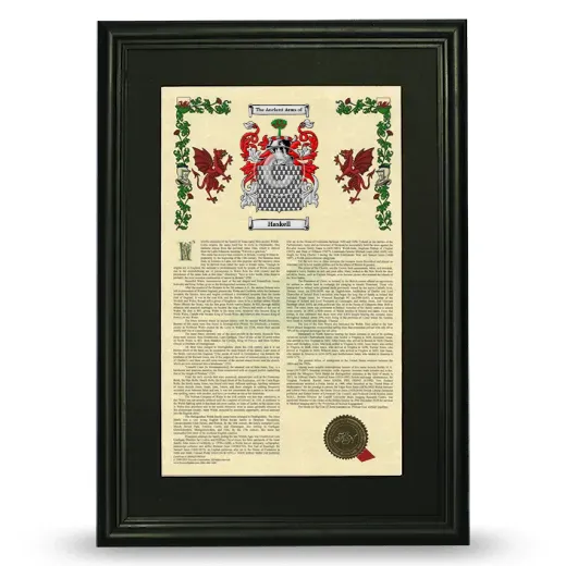 Haskell Deluxe Armorial Framed - Black