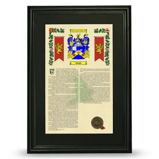 Haugh Deluxe Armorial Framed - Black