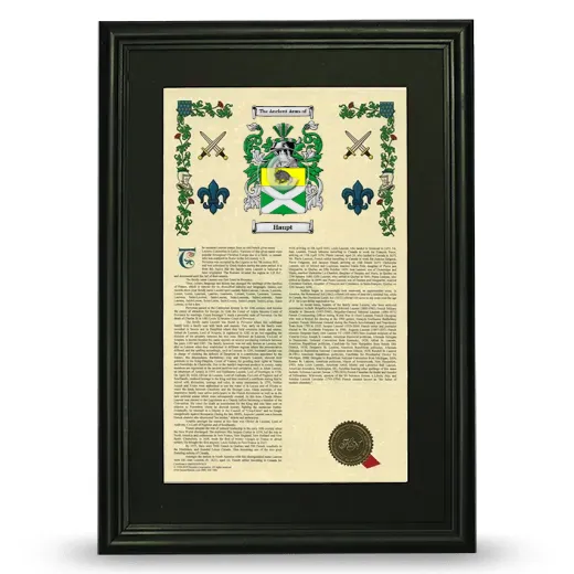 Haupt Deluxe Armorial Framed - Black