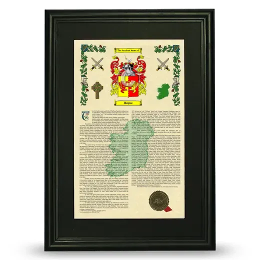 Hayne Deluxe Armorial Framed - Black