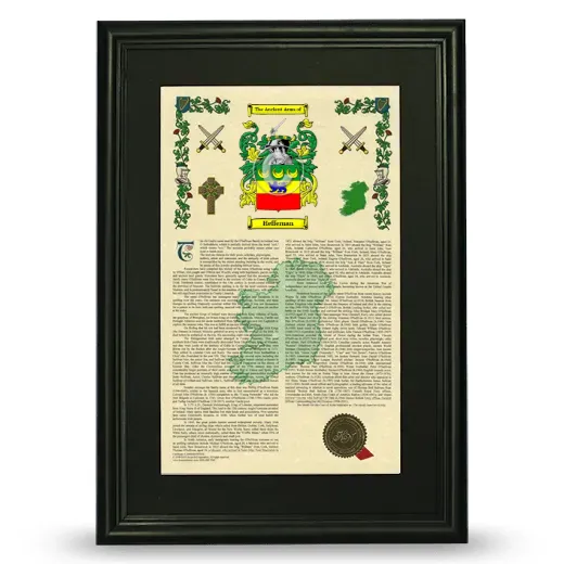 Heffernan Deluxe Armorial Framed - Black
