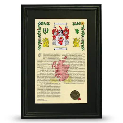 Herie Deluxe Armorial Framed - Black