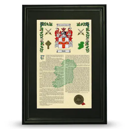 Herle Deluxe Armorial Framed - Black