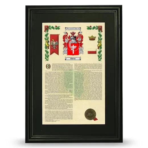 Hlavac Deluxe Armorial Framed - Black