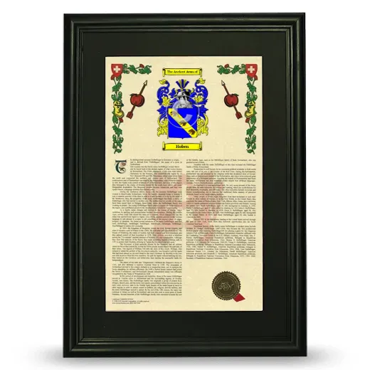 Hoben Deluxe Armorial Framed - Black