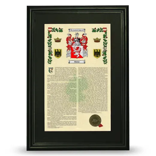 Hoene Deluxe Armorial Framed - Black