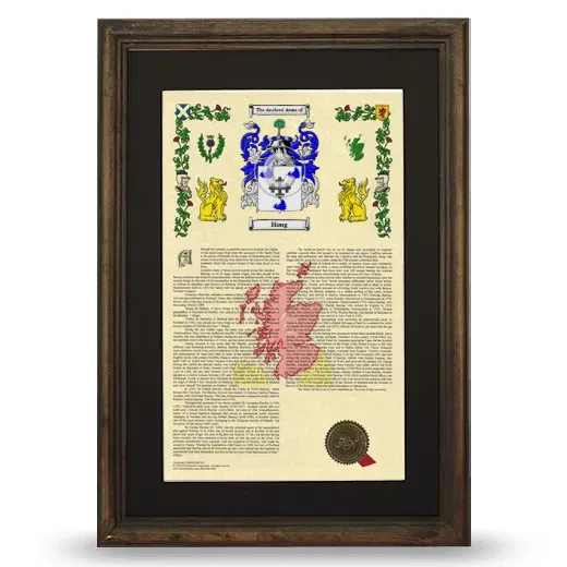 Houg Deluxe Armorial Framed - Brown