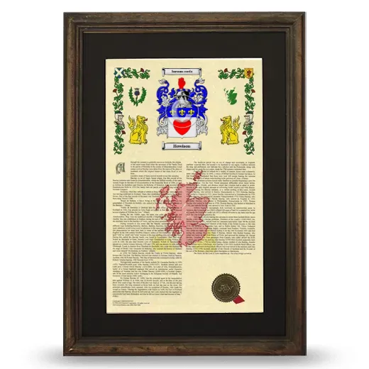 Howison Deluxe Armorial Framed - Brown