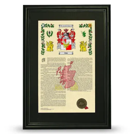 Huis Deluxe Armorial Framed - Black
