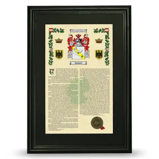Hummel Deluxe Armorial Framed - Black