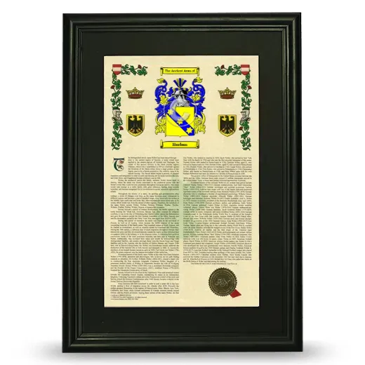 Hurban Deluxe Armorial Framed - Black