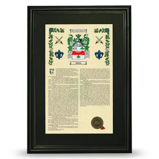 Huron Deluxe Armorial Framed - Black