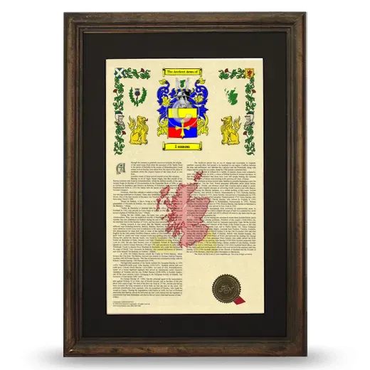 I anson Deluxe Armorial Framed - Brown