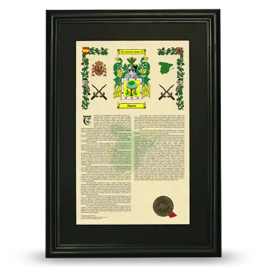 Ibarra Deluxe Armorial Framed - Black