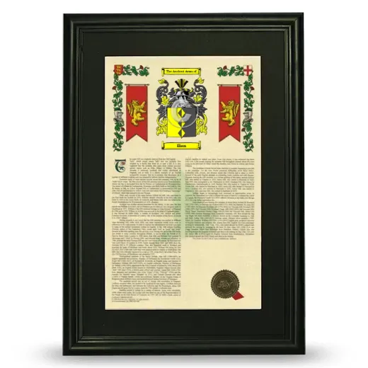 Ilian Deluxe Armorial Framed - Black