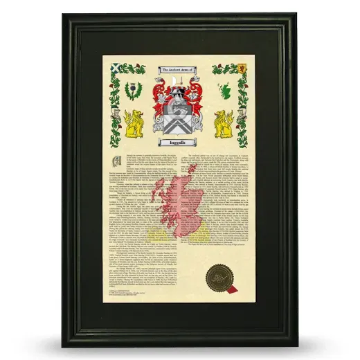 Inggalls Deluxe Armorial Framed - Black