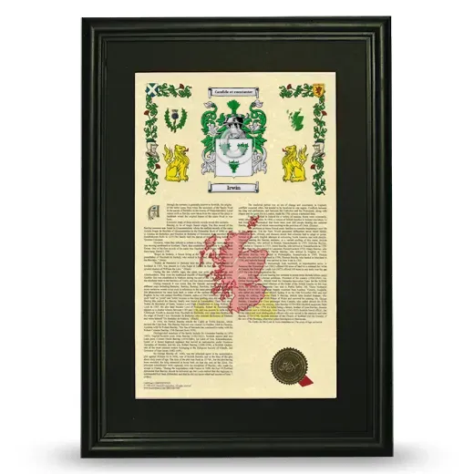 Irwin Deluxe Armorial Framed - Black