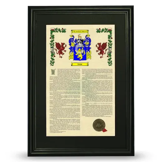 Ivens Deluxe Armorial Framed - Black
