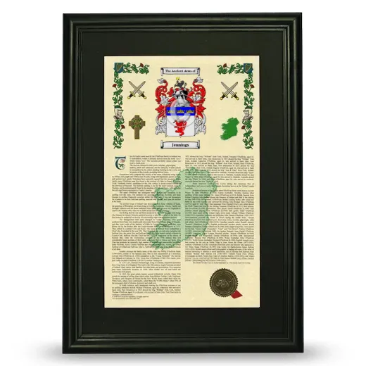 Jennings Deluxe Armorial Framed - Black