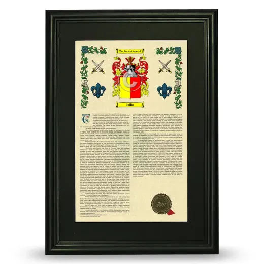 Jollin Deluxe Armorial Framed - Black